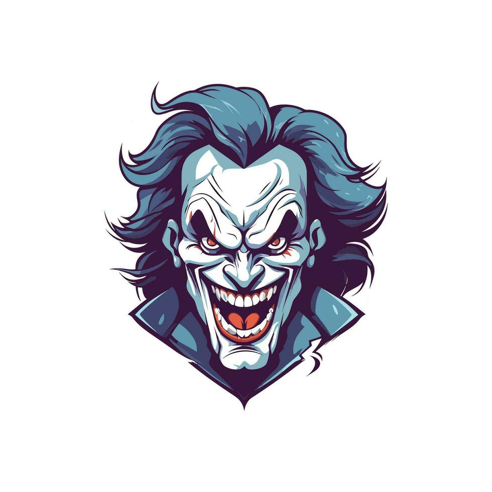 Clown E-Sport vector mascot logo design