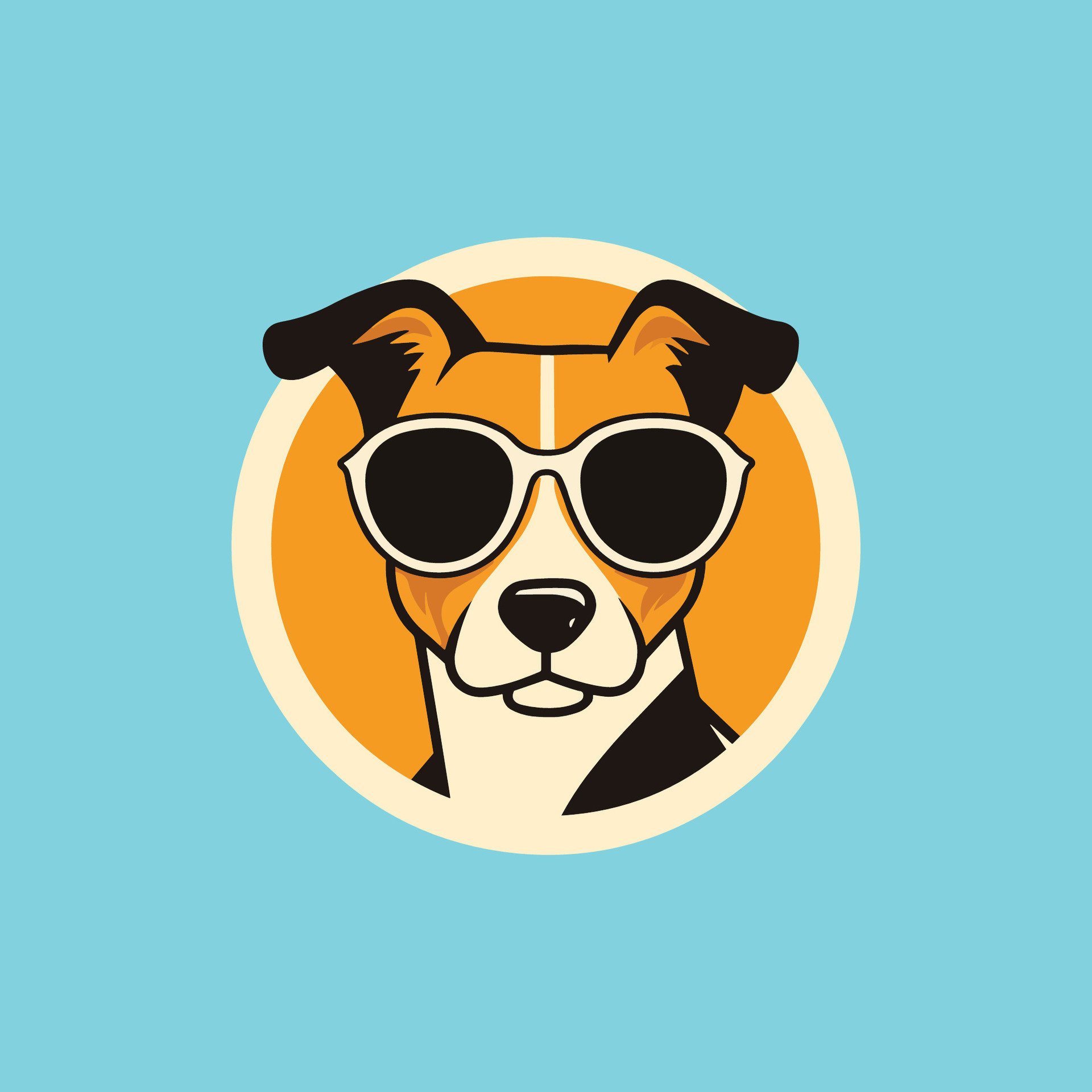 Jack Russell Terrier wearing sunglasses 25374942 Vector Art at Vecteezy