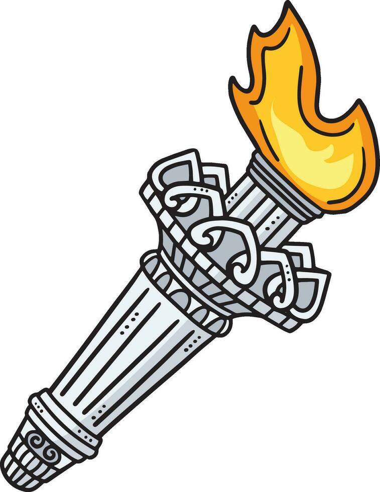 Statue of Liberty Torch Cartoon Colored Clipart 25375083 Vector Art at