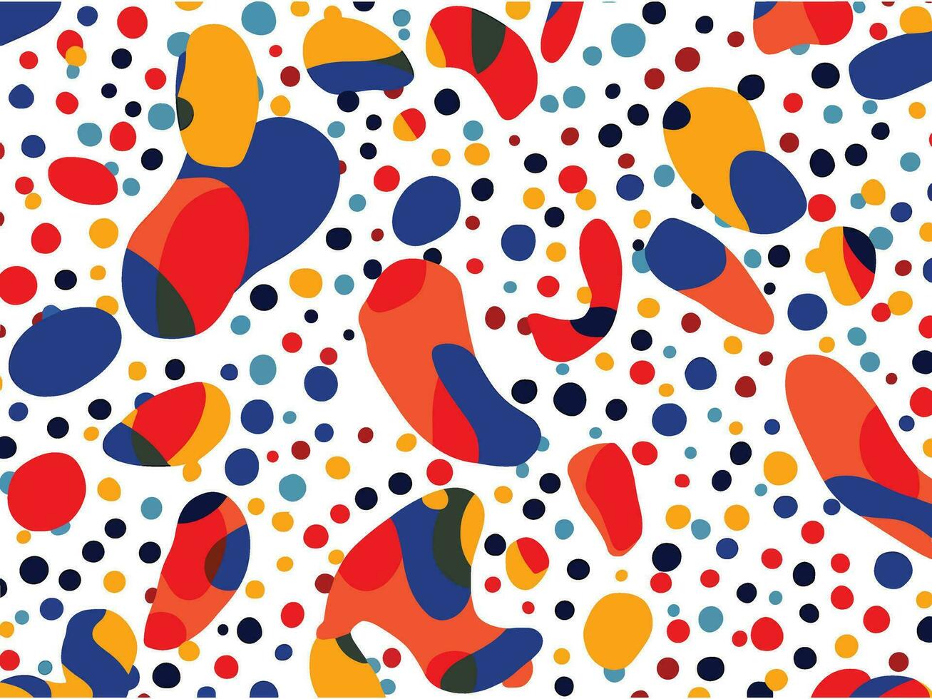 abstract colorful stylized confetti vector