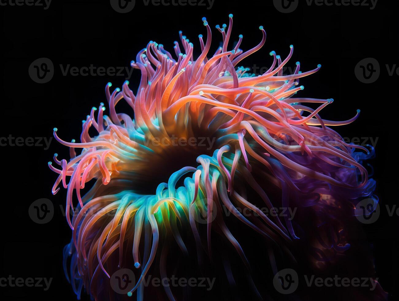 Mesmerizing Elegance of the Sea Anemone in Ocean Depths photo