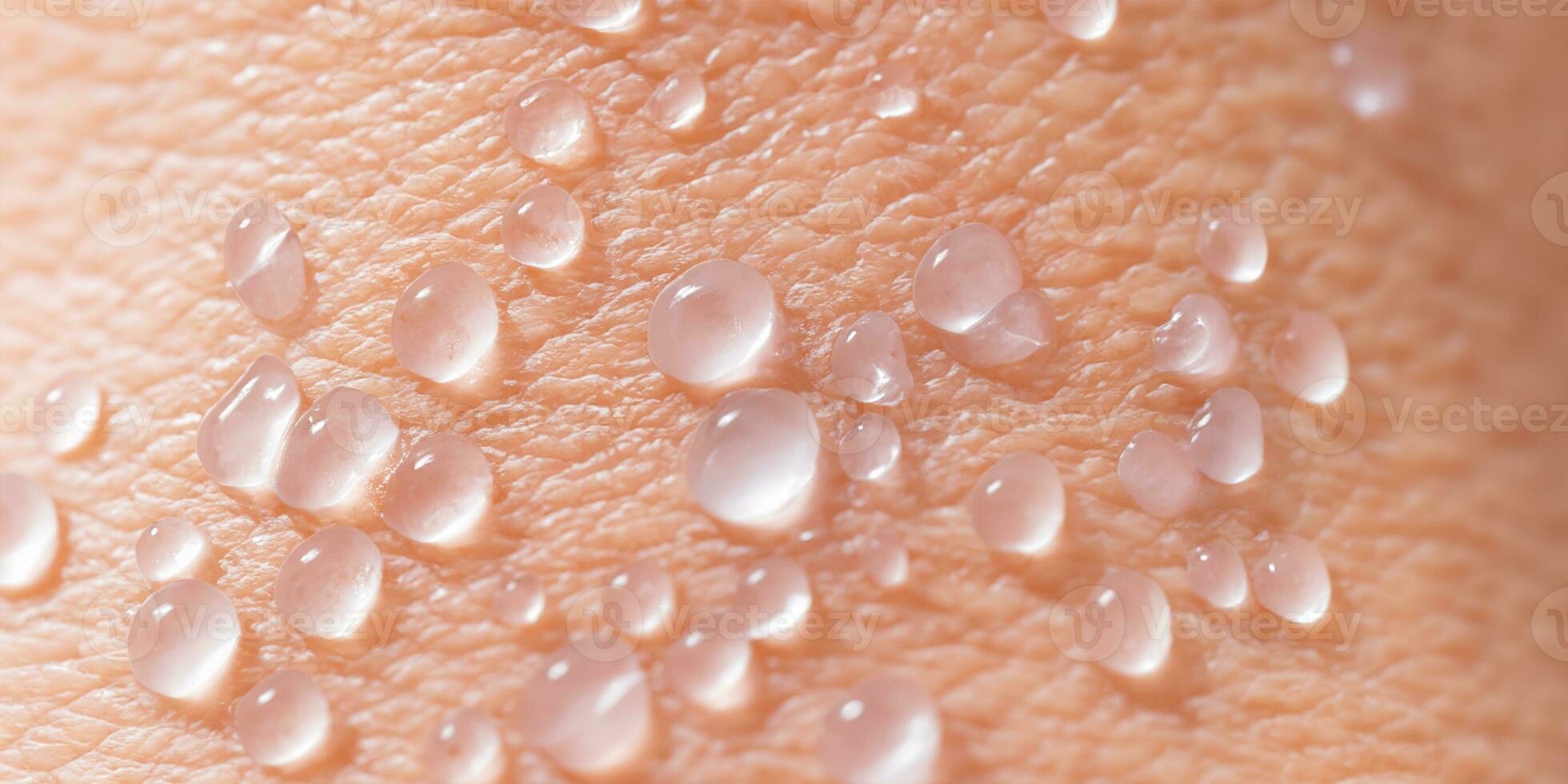 Collagen And Hyaluron Serum Gel On Skin. Splashing of Hyaluron gel. photo