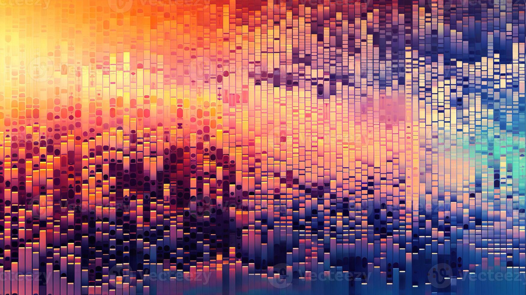 Futuristic Digital Pixelated Pattern photo