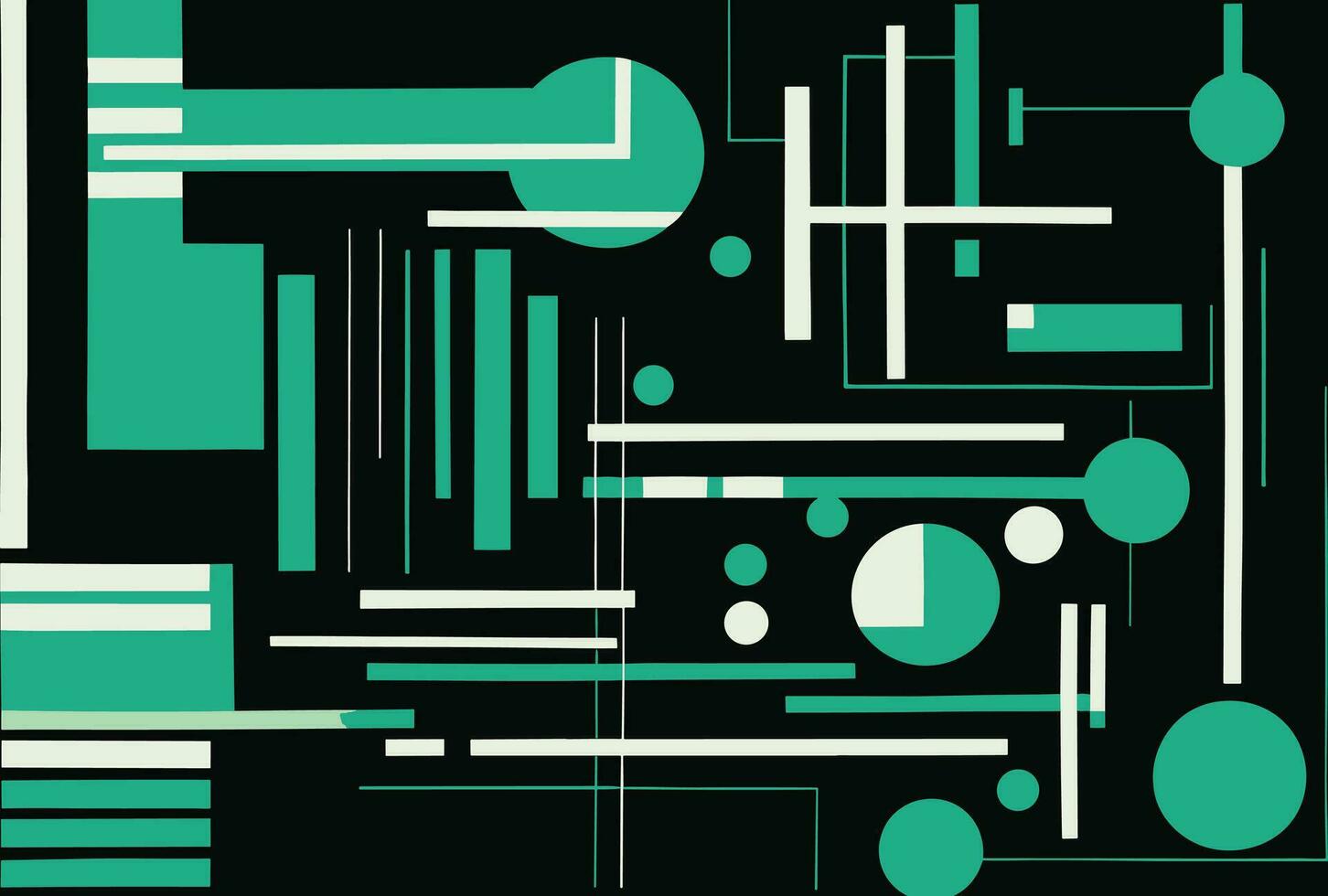 resumen geométrico diseño, en el estilo de ligero negro y Esmeralda, juguetón cifras, vibrante, exagerado escenas, sencillo formas, múltiple patrones, múltiple pantallas, resumen no representacional vector