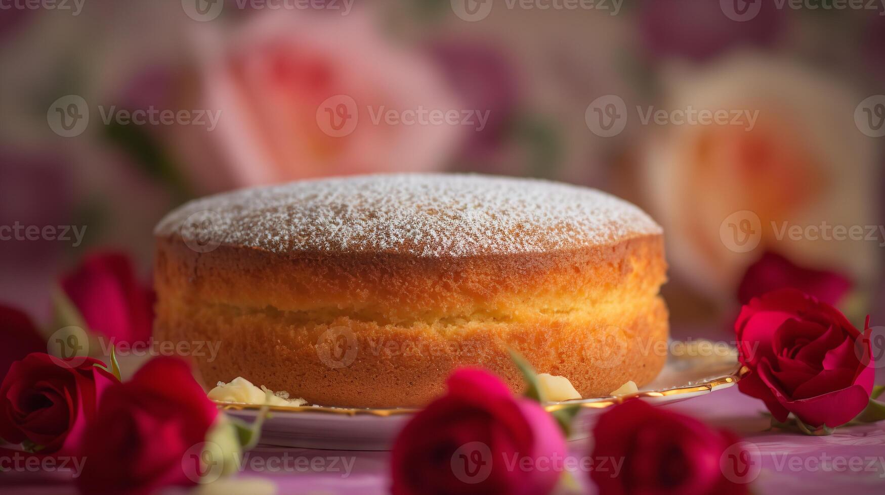 vibrante victoria esponja pastel para victorioso cumpleaños vibraciones foto