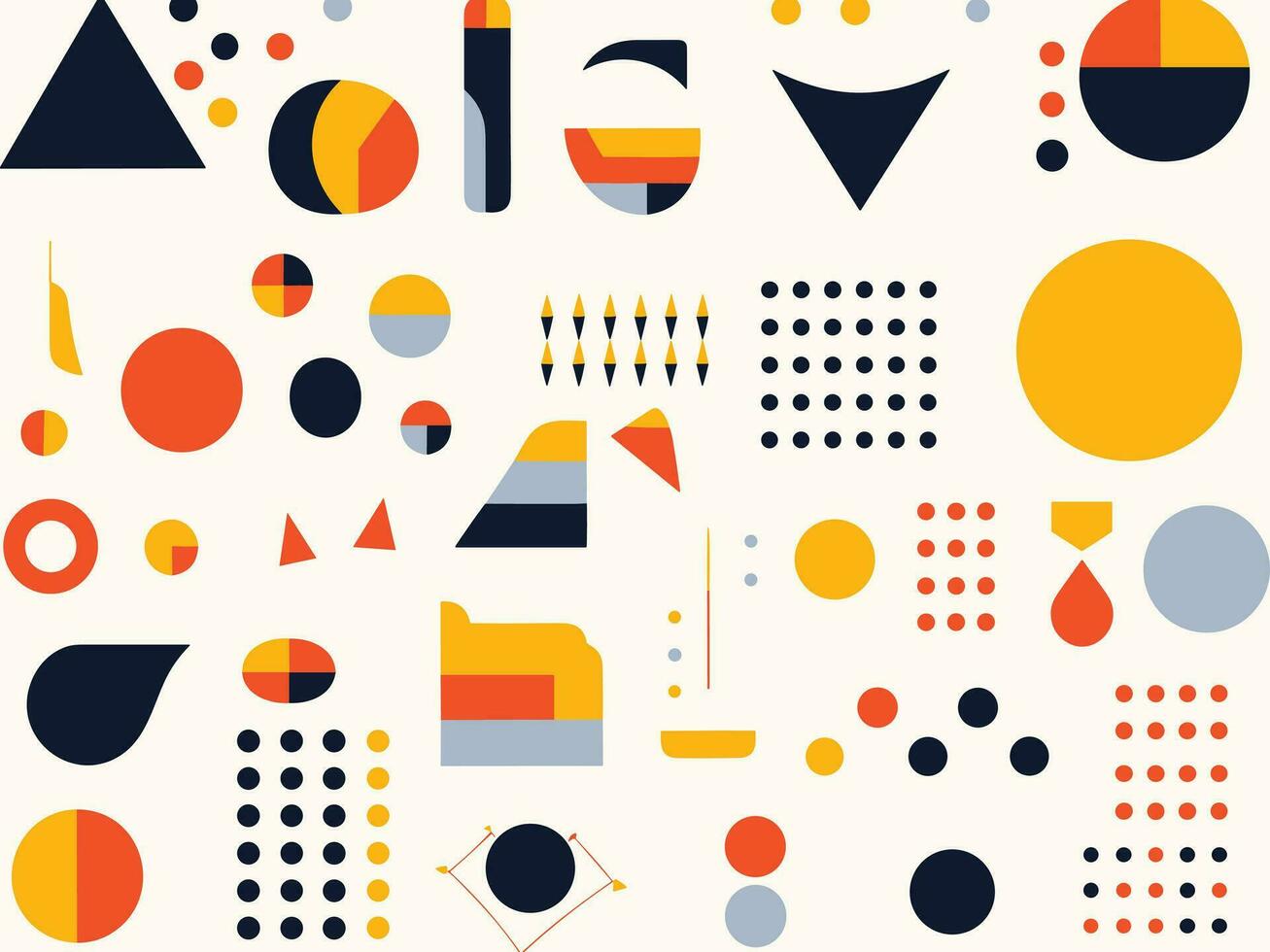 trendy geometric shapes, line, squares, stars, acorn, triangles, geometric line, squares, triangles, acorn, triangles set vector