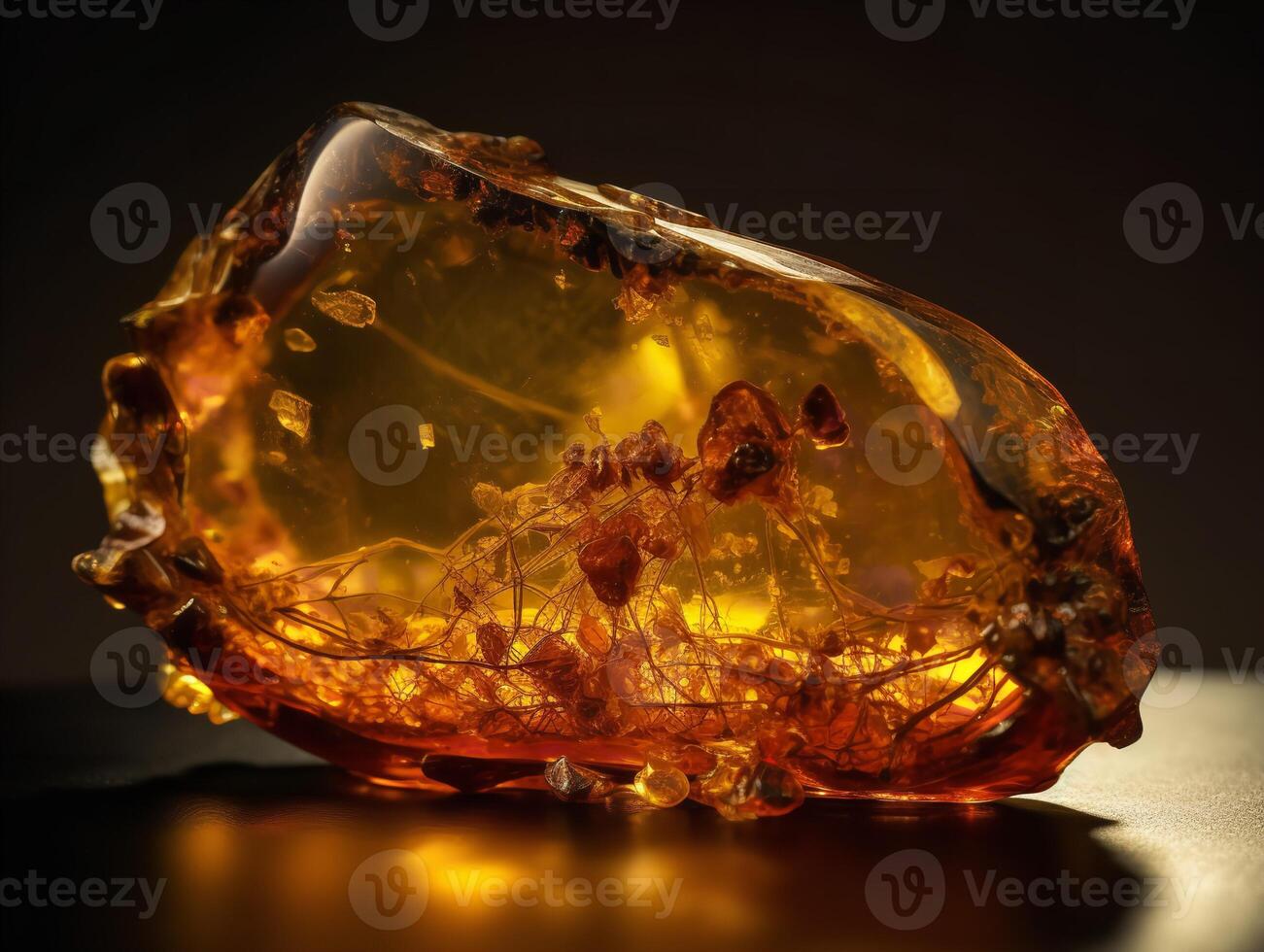 Patterns of Time in Ancient Amber photo