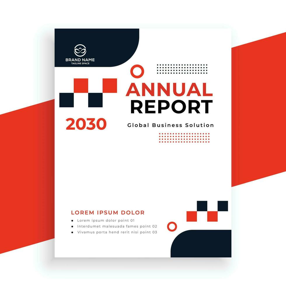 creative  annual report business flyer template vector