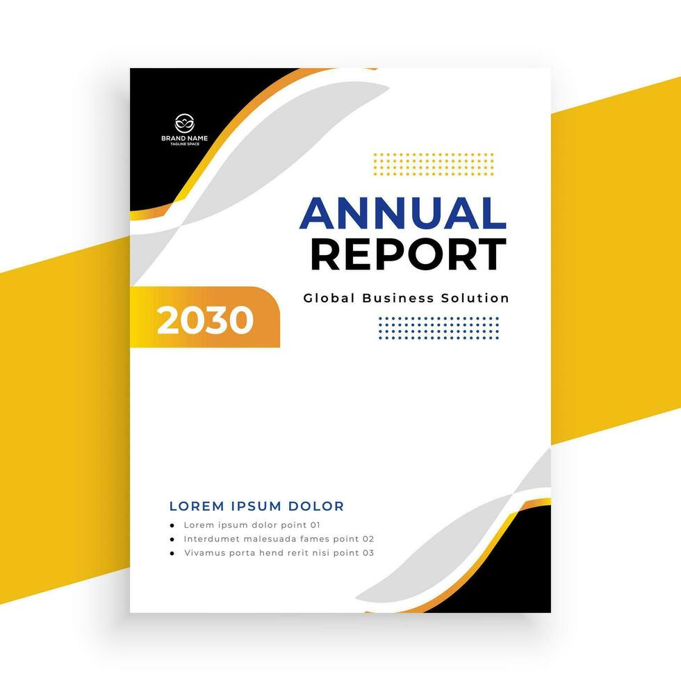 creative  annual report business flyer template vector