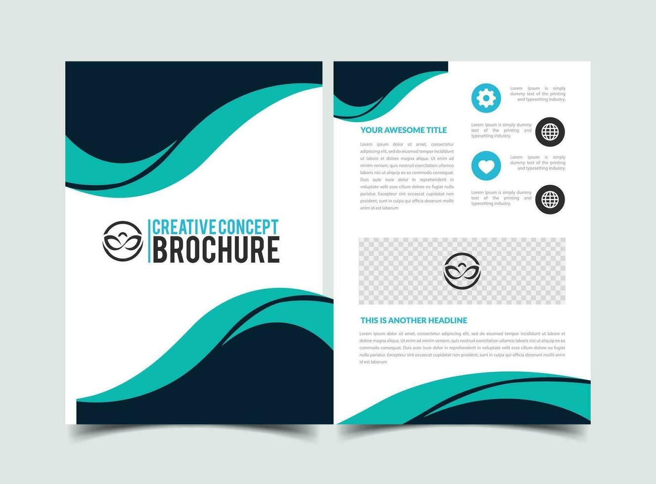 vector modern creative company abstract brochure template