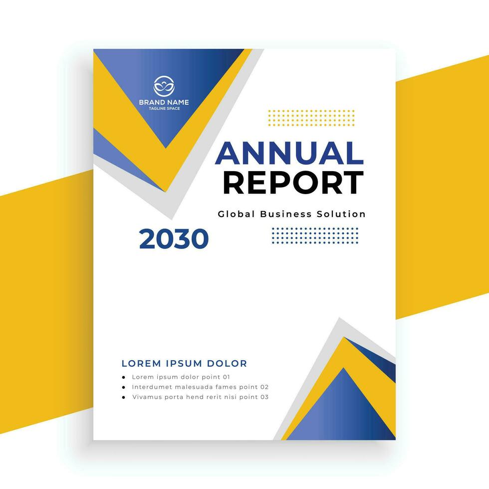 creative  annual report business flyer template vector
