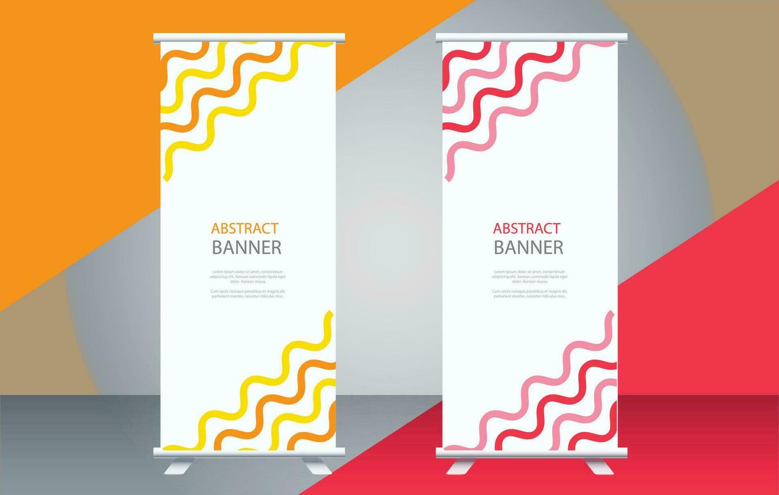 creative and  modern business style mosaic banner set vector