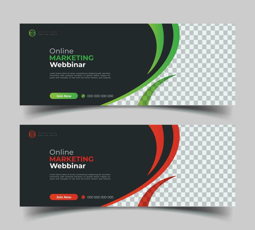 digital marketing new facebook cover page template design modern shape vector