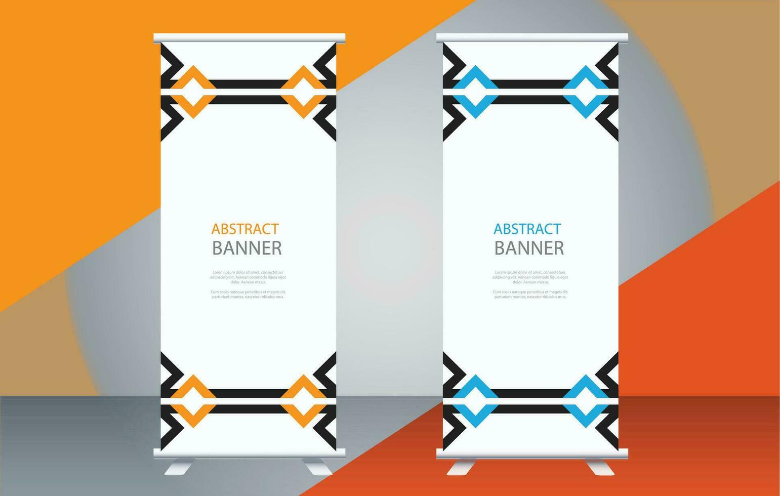 creative and  modern business style mosaic banner set vector