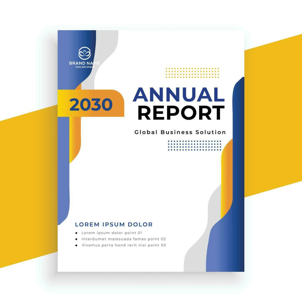 creative  annual report business flyer template vector