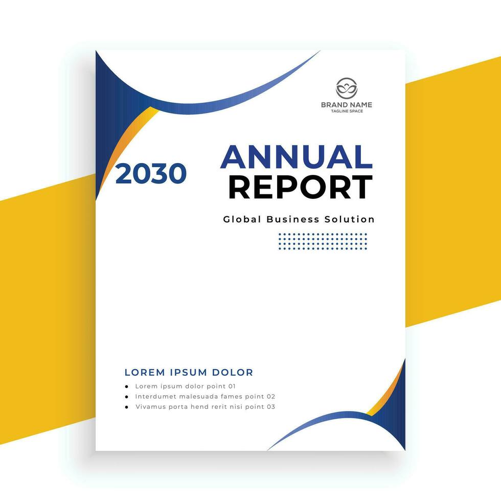 creative  annual report business flyer template vector
