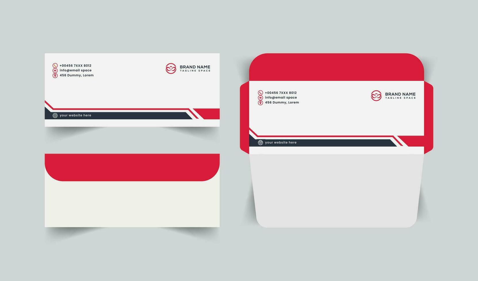 vector modern paper envelope templates design