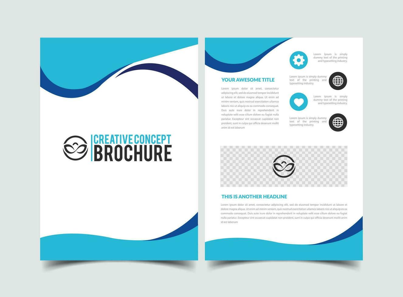 vector modern creative company abstract brochure template
