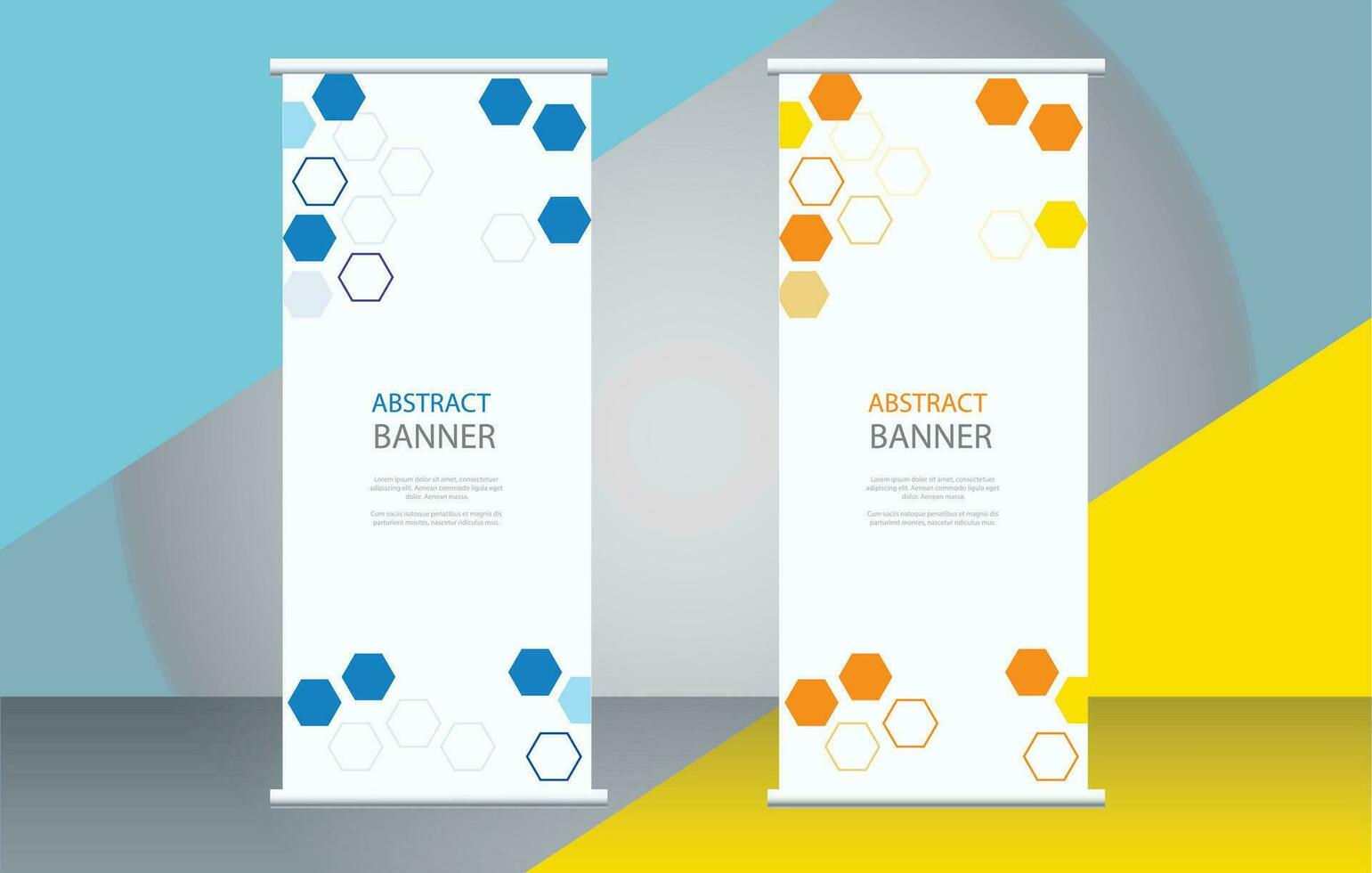 creative and  modern business style mosaic banner set vector