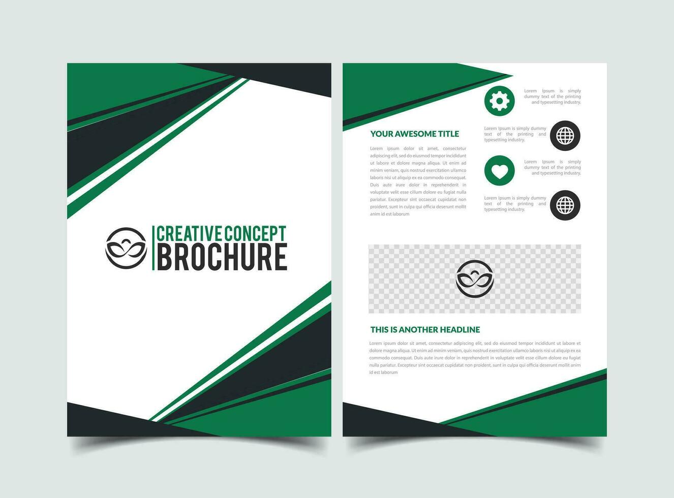vector modern creative company abstract brochure template