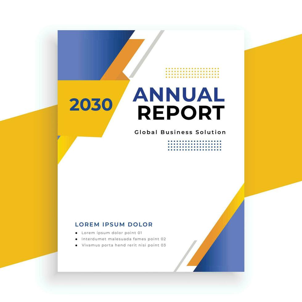 creative  annual report business flyer template vector