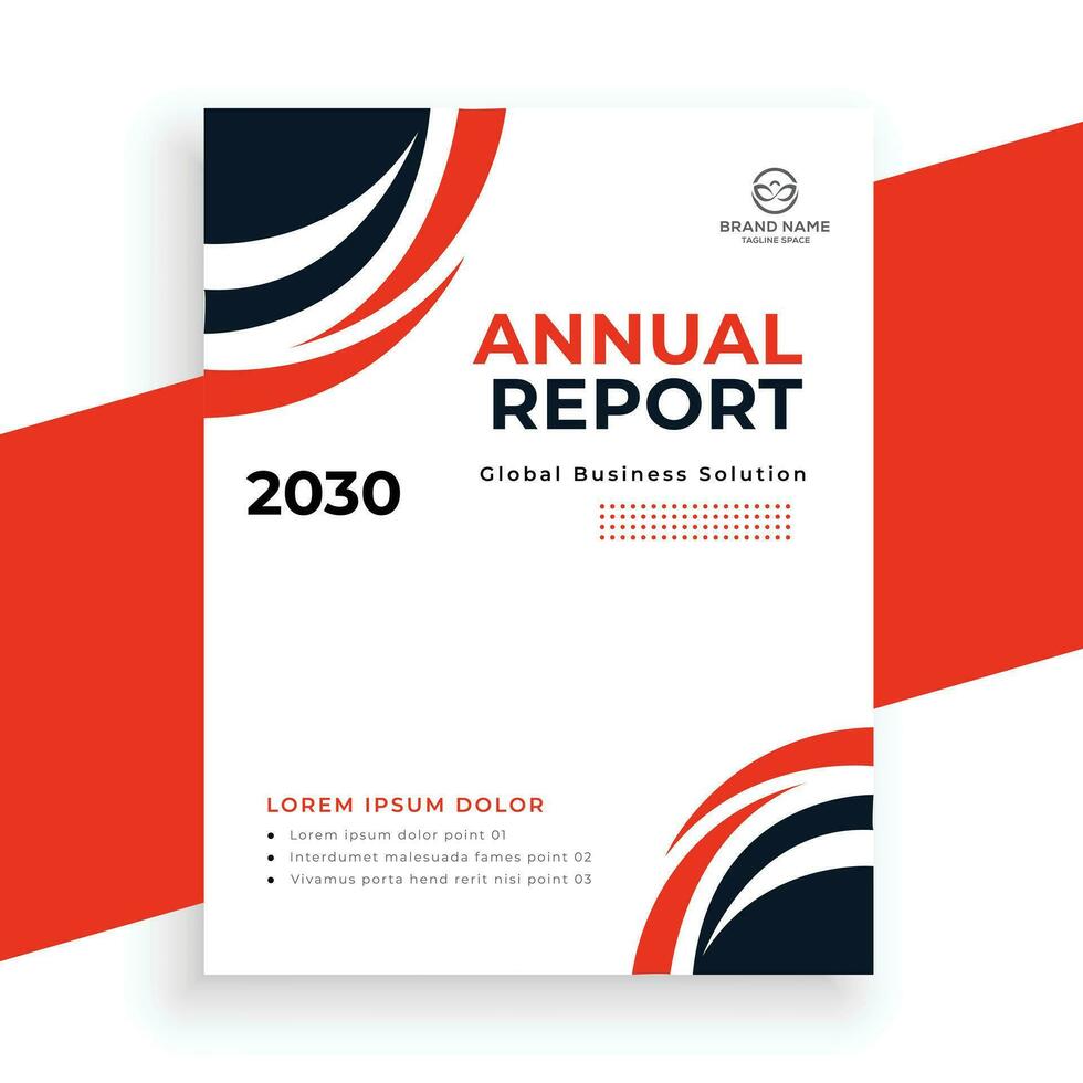creative  annual report business flyer template vector