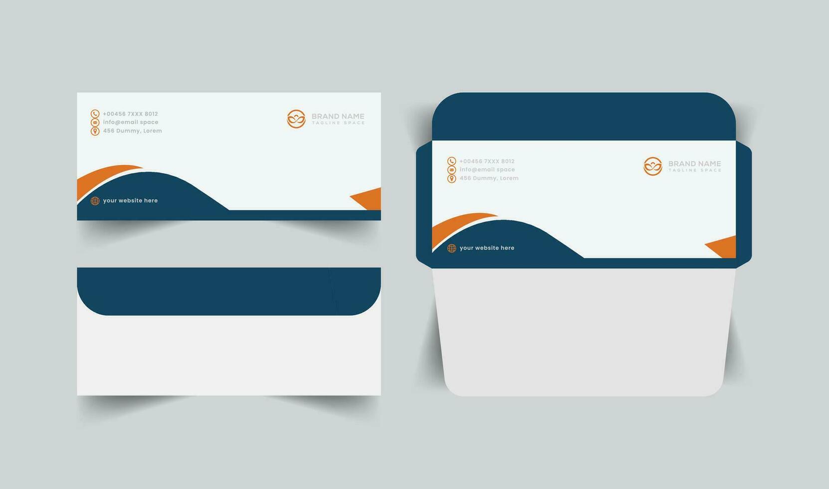 vector modern paper envelope templates design