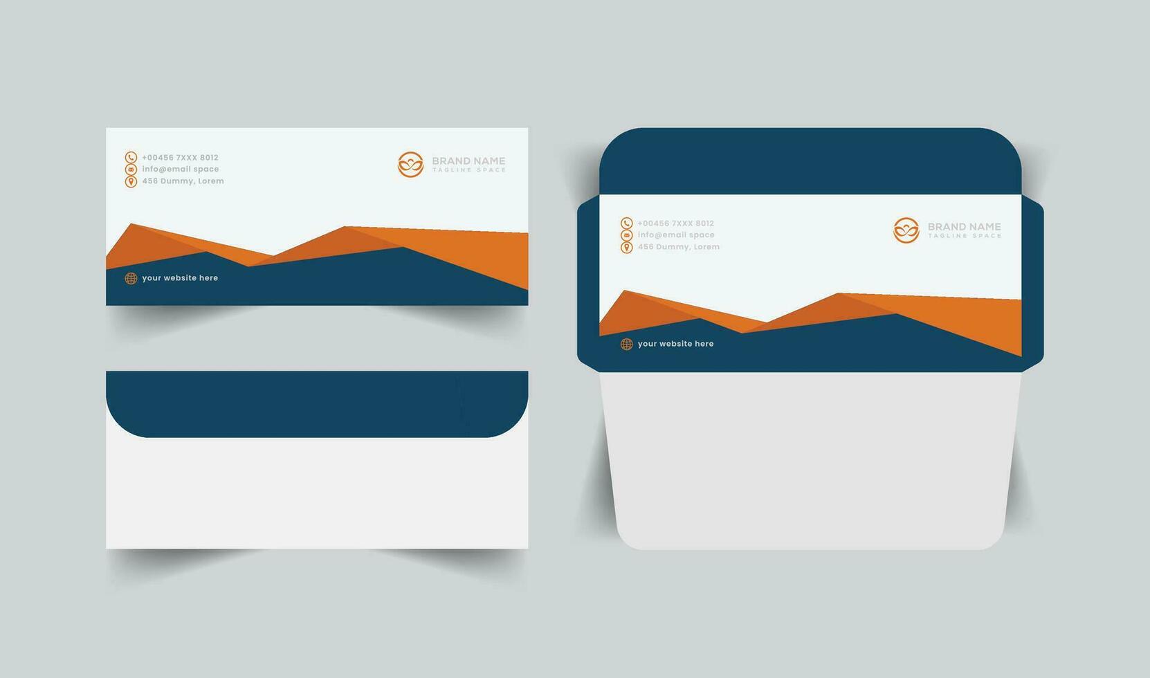 vector modern paper envelope templates design