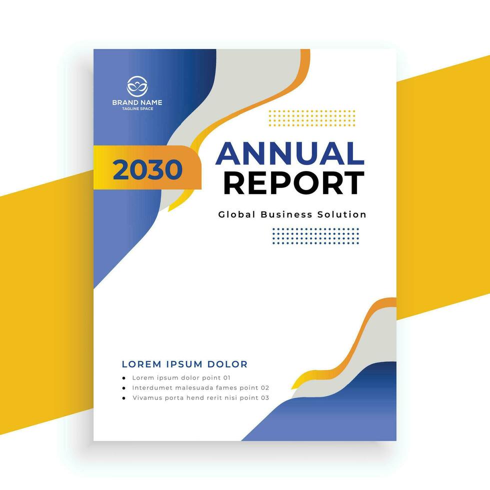 creative  annual report business flyer template vector