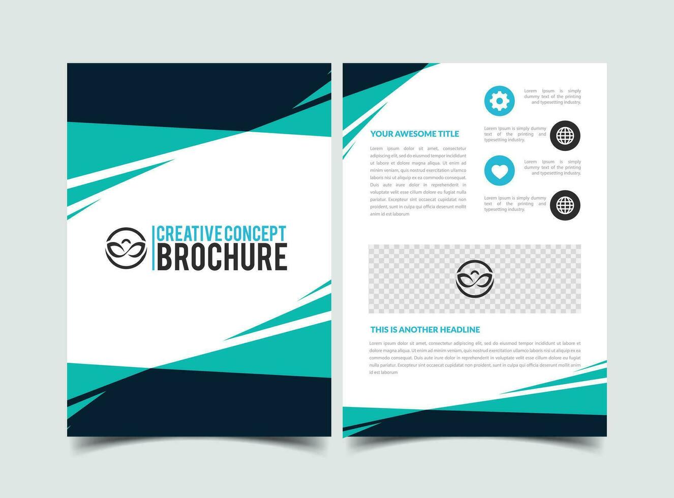 vector modern creative company abstract brochure template