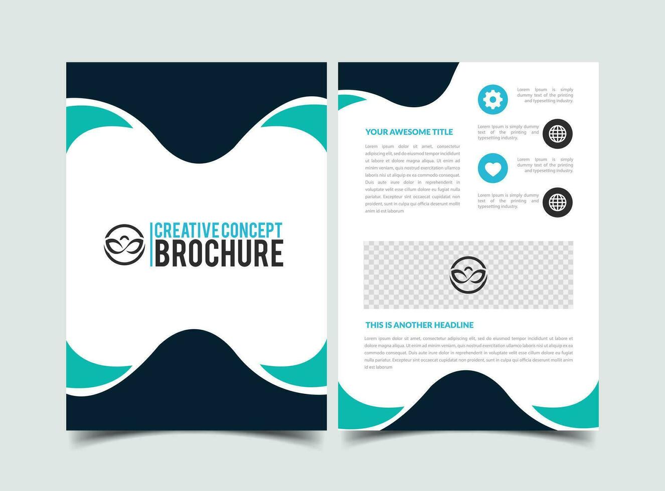 vector modern creative company abstract brochure template
