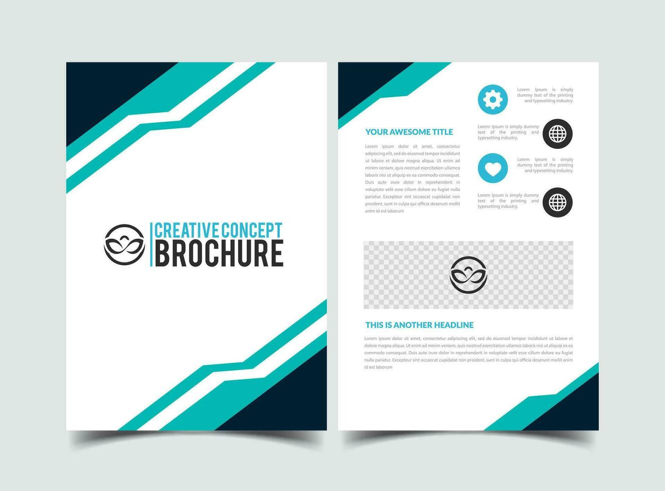 vector modern creative company abstract brochure template