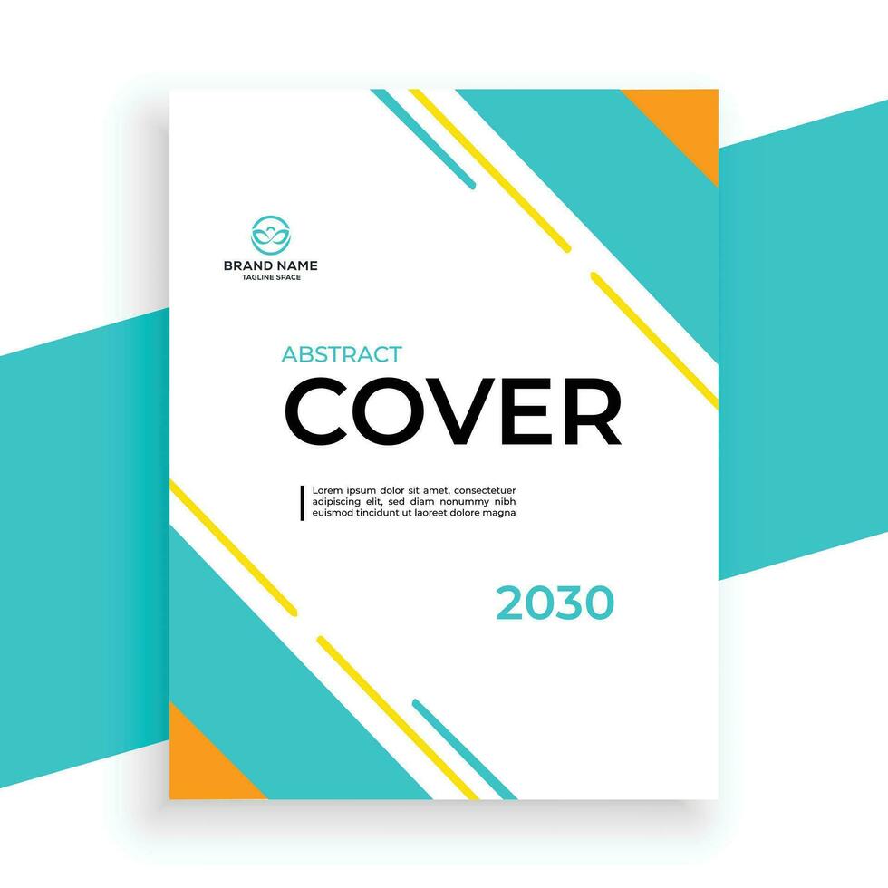 vector creative and  modern book cover design template