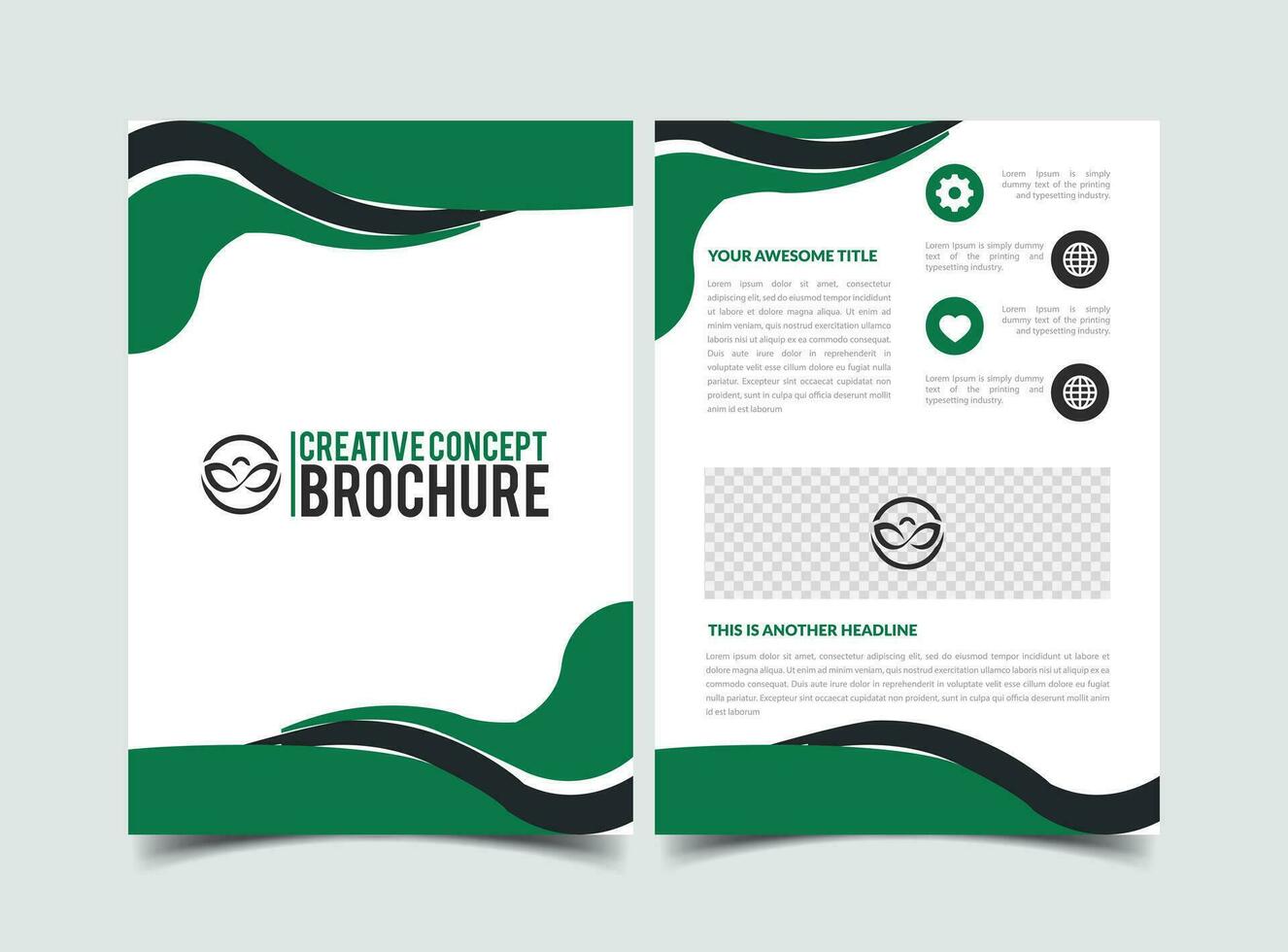 vector modern creative company abstract brochure template