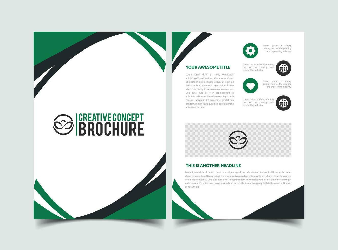 vector modern creative company abstract brochure template