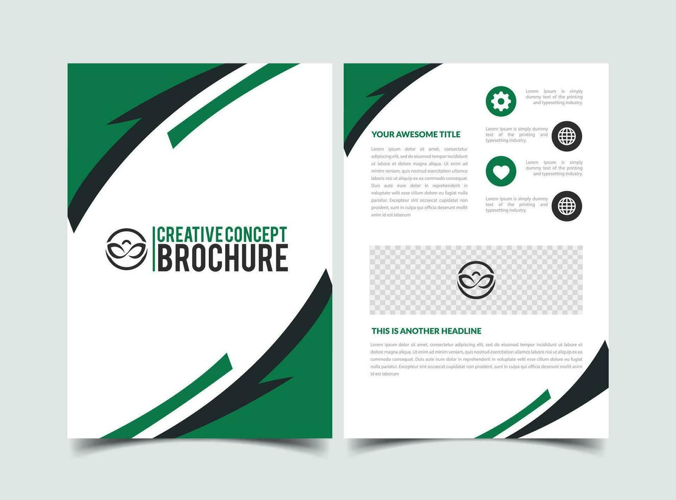 vector modern creative company abstract brochure template