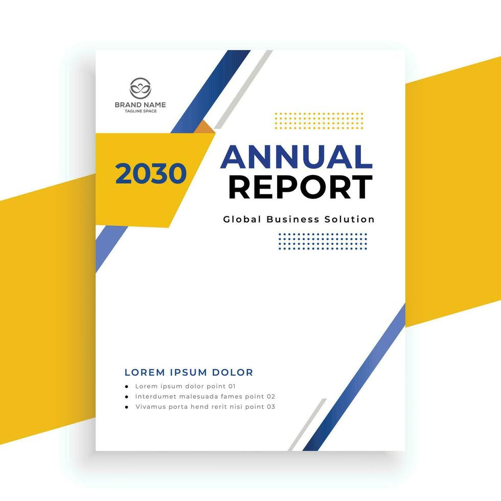 creative  annual report business flyer template vector