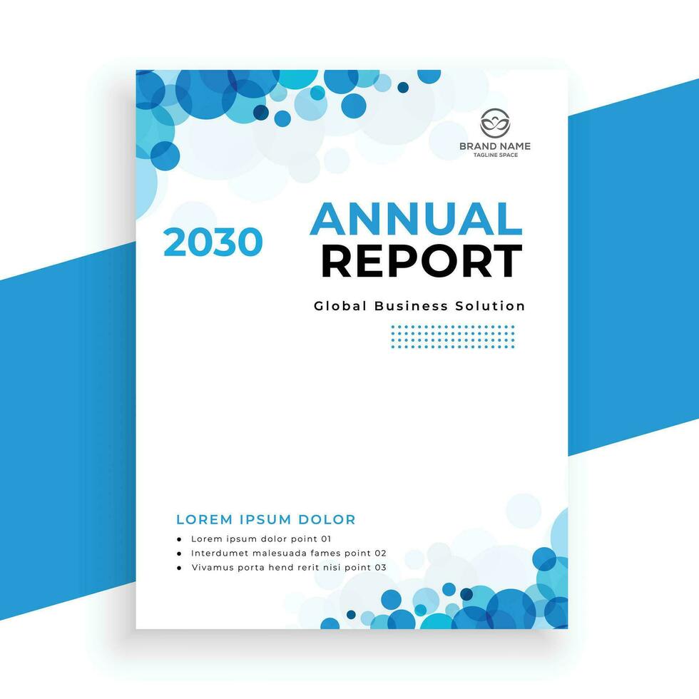 creative  annual report business flyer template vector