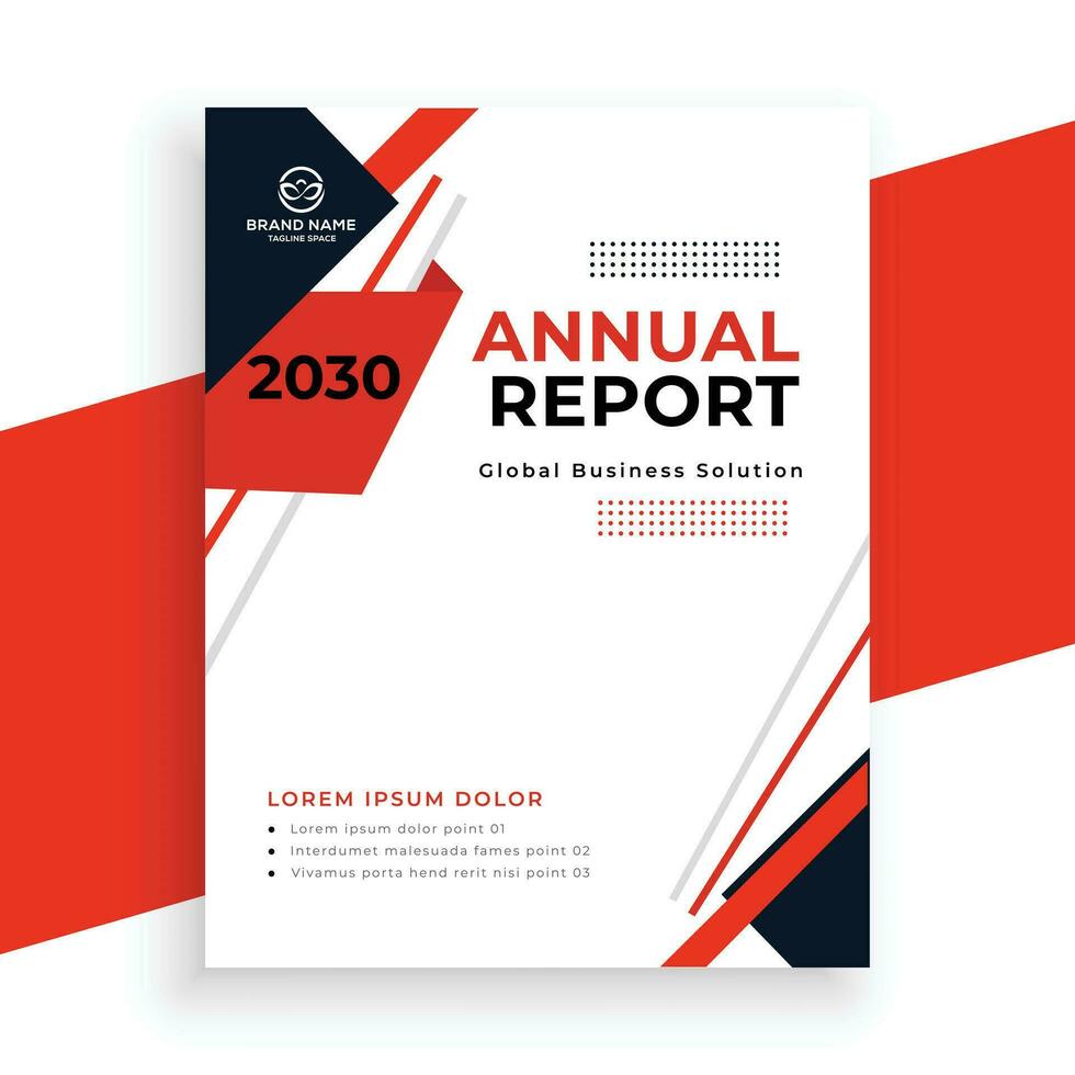 creative  annual report business flyer template vector