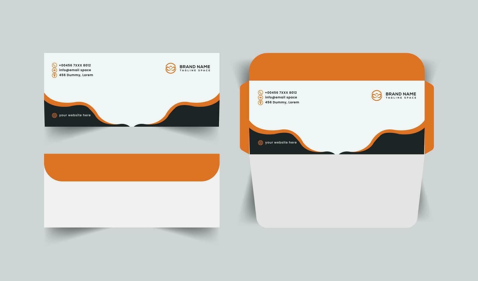 vector modern paper envelope templates design