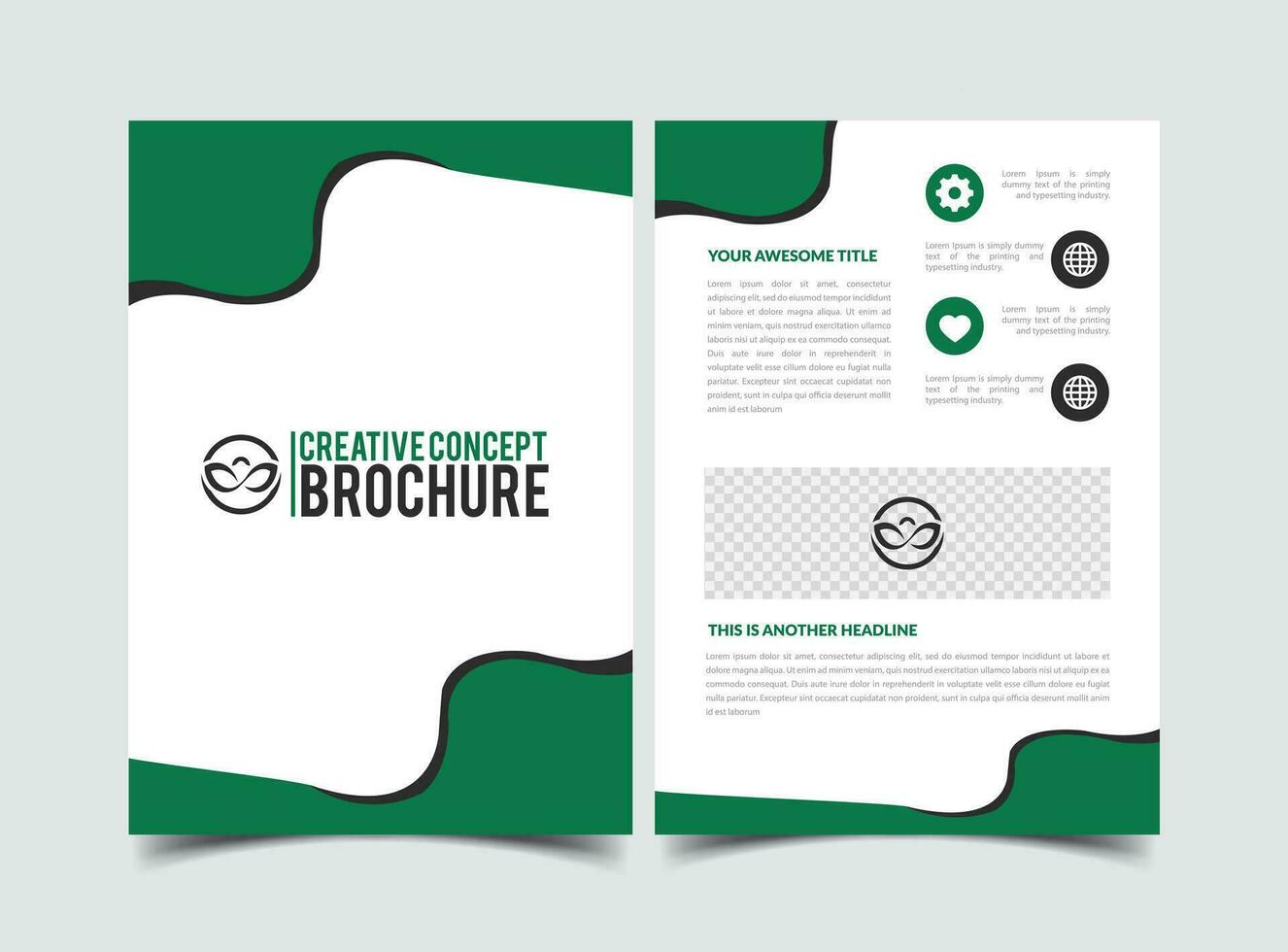 vector modern creative company abstract brochure template