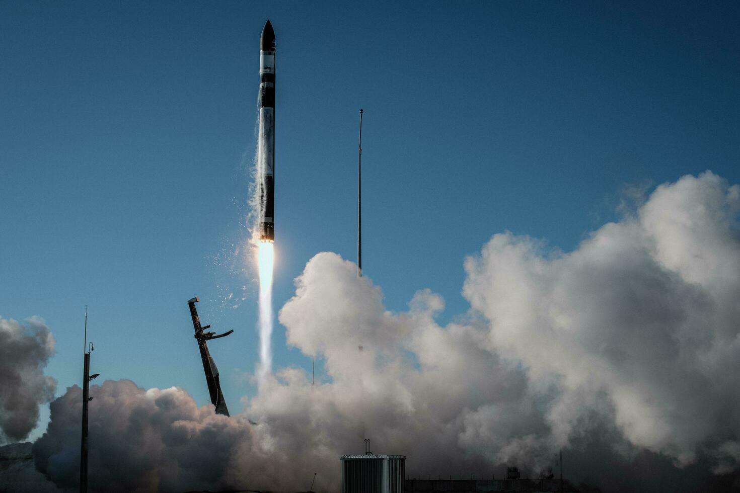 TROPICS  Rocket Lab Electron rocket lifts off from Pad B, Launch Complex 1, in Mahia, New Zealand,on Thursday, May 25 photo