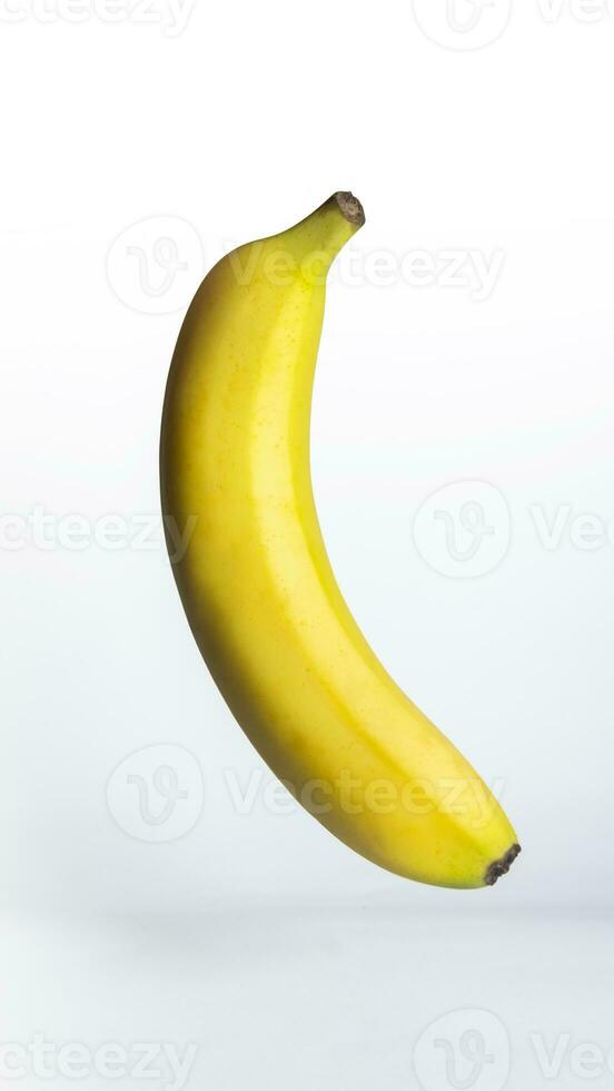 Banana on white background photo