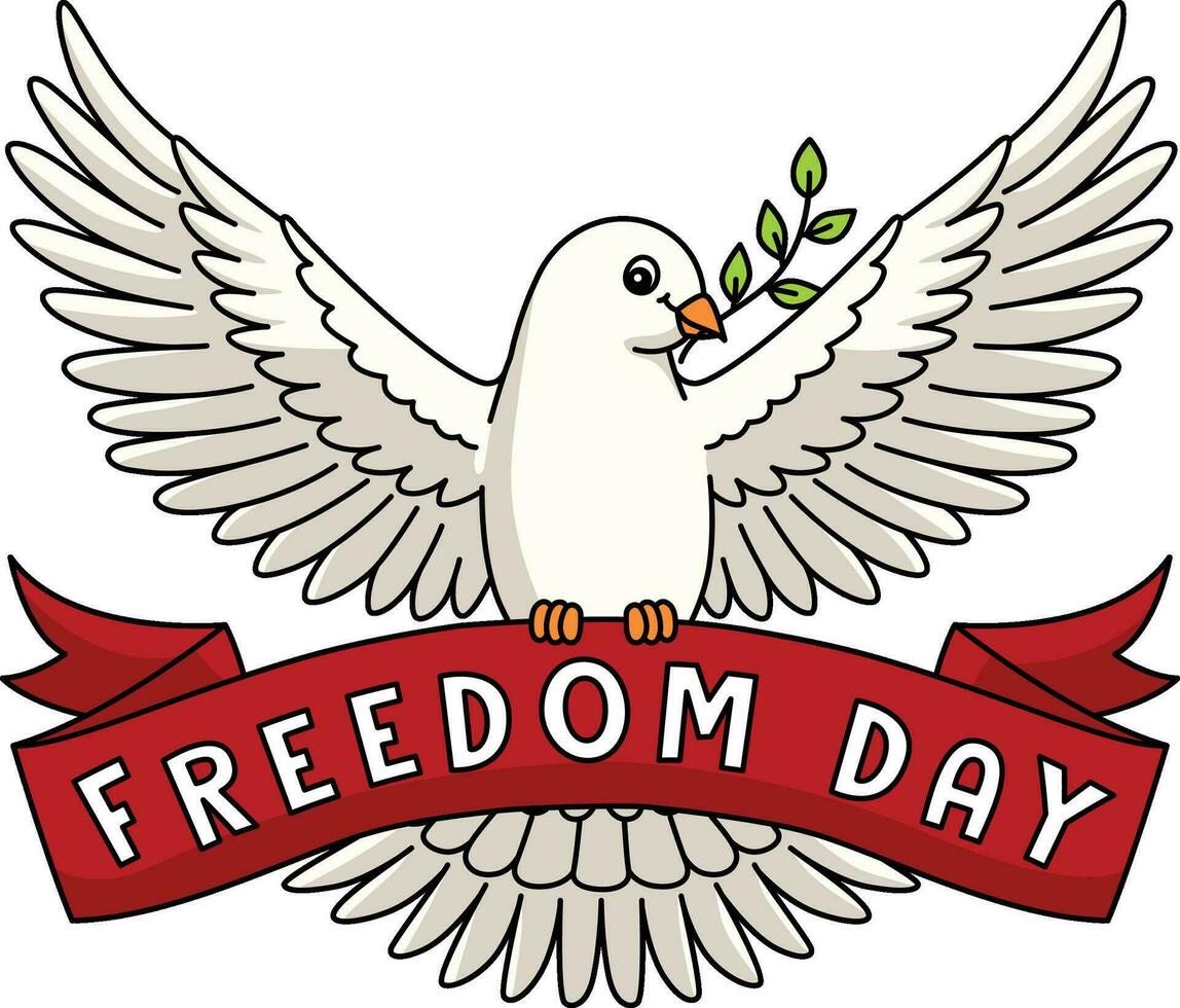 Juneteenth Freedom Day Cartoon Colored Clipart vector