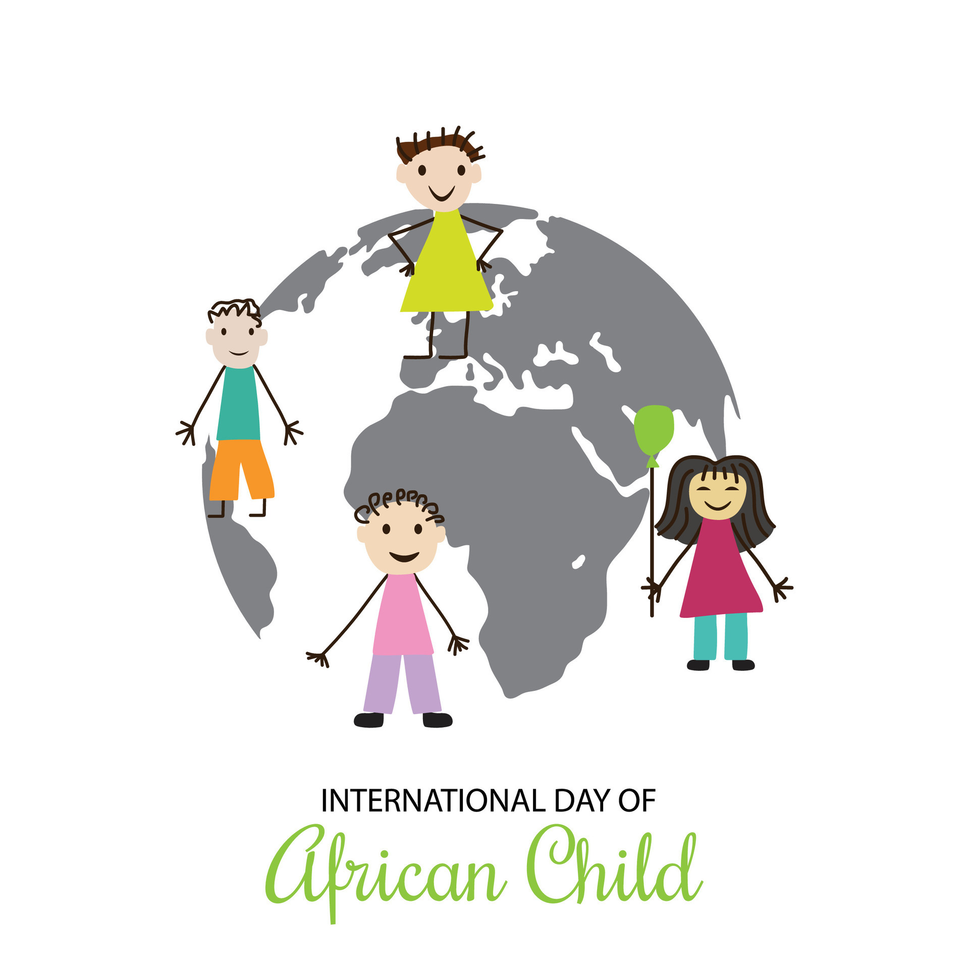 Vector illustration of a Background for International Day Of African