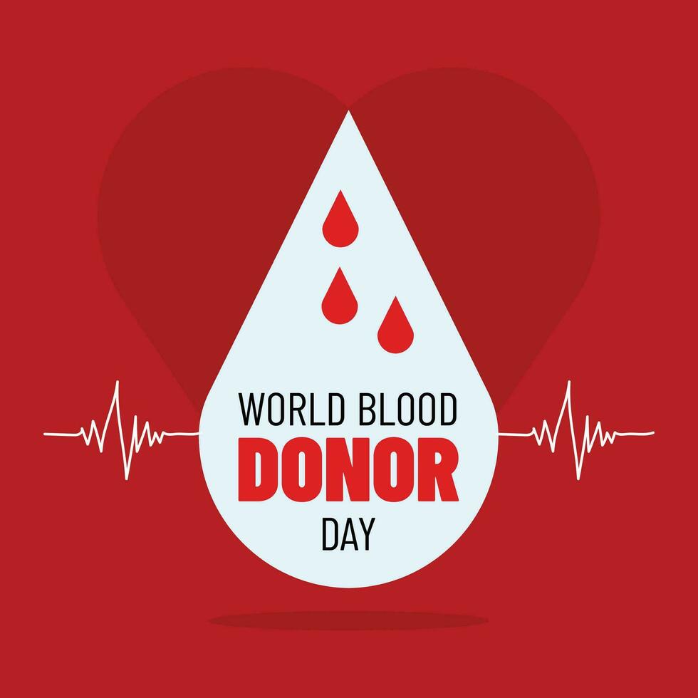World blood donor day vector