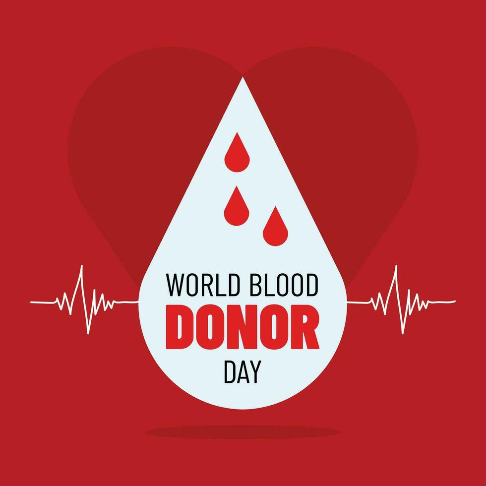 dia mundial del donante de sangre vector