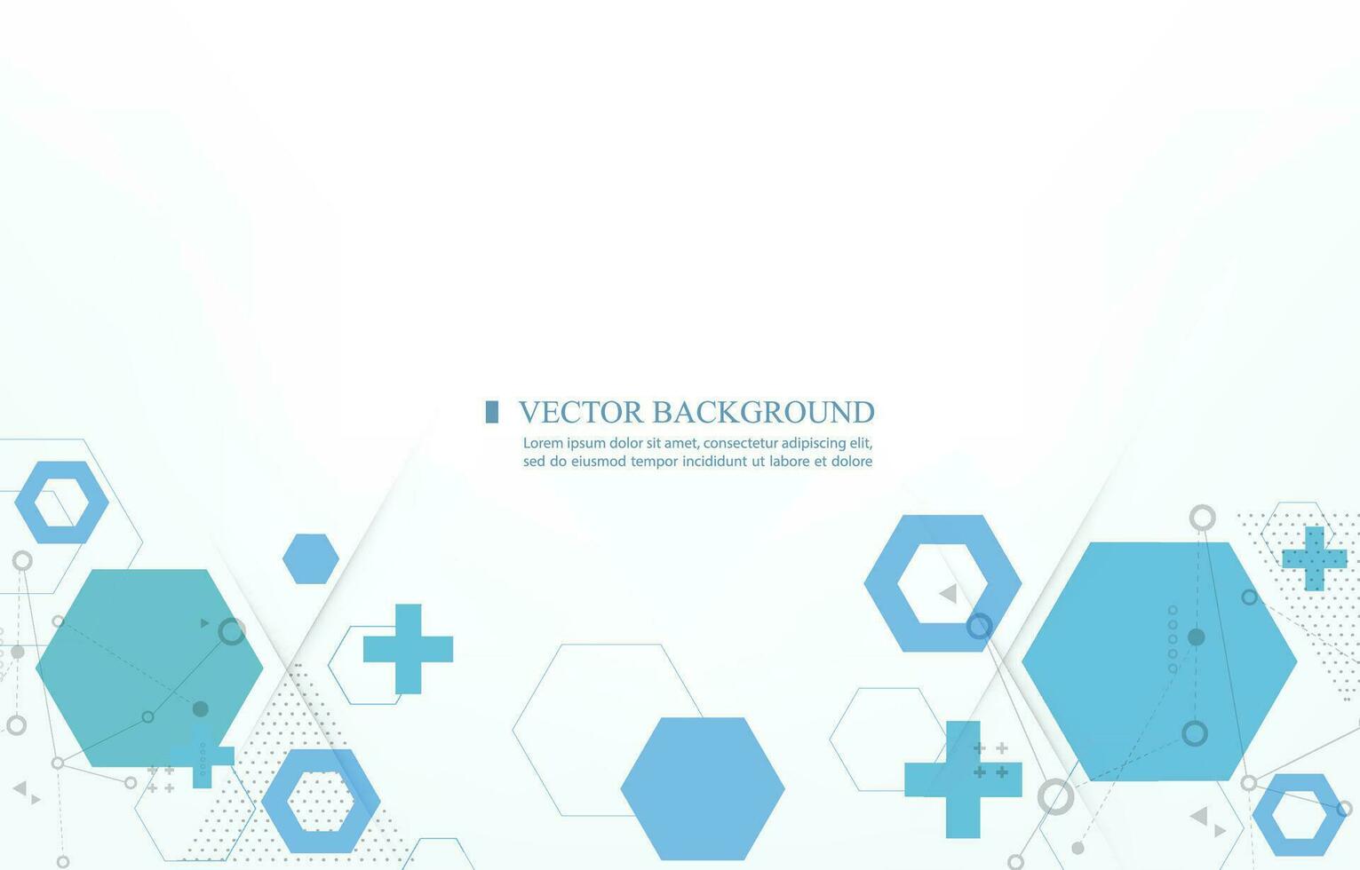 White vector background geometric shape.hexagon shape.medical wallpaper.