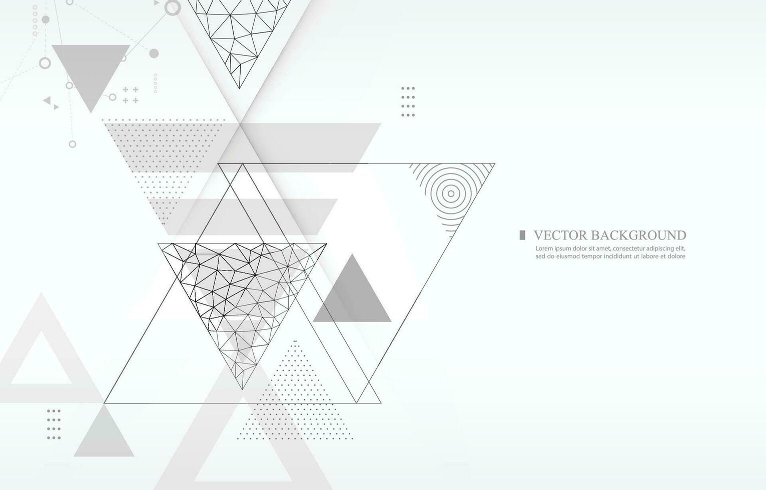 Abstract geometric vector white wallpaper.triangle shape.futuristic style.