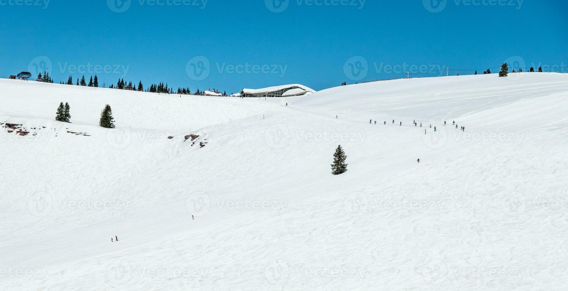 vail ski resort town and ski mountain in colorado photo